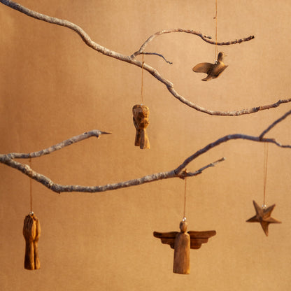 Wooden Variety Ornament Set