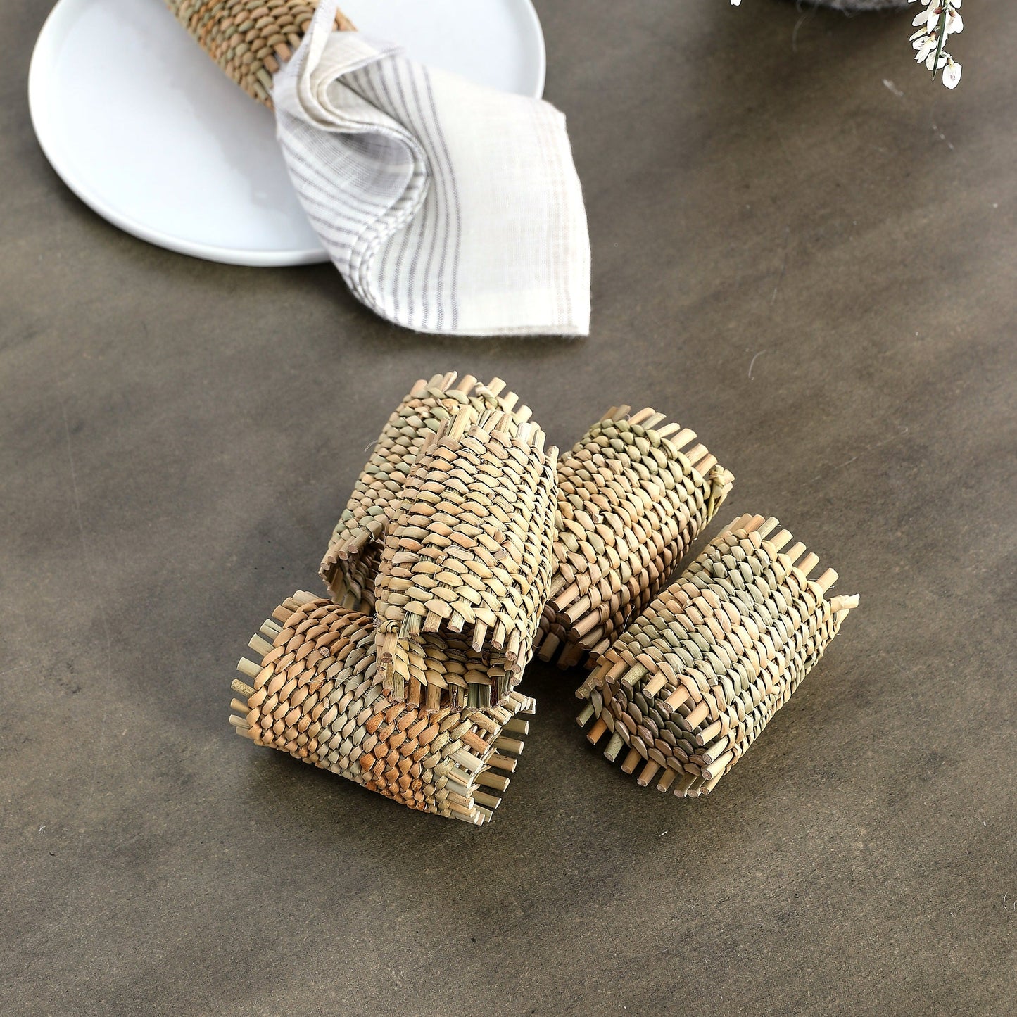 Handwoven Organic Napkin Rings