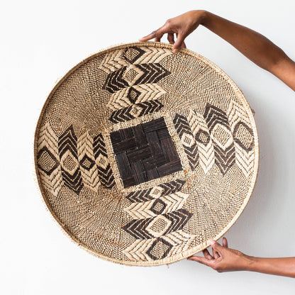 African Wall Basket Decor | Zambian Plateau Wall Baskets