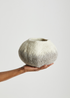 Grey Hand Felted Wool Ukhamba Bowl