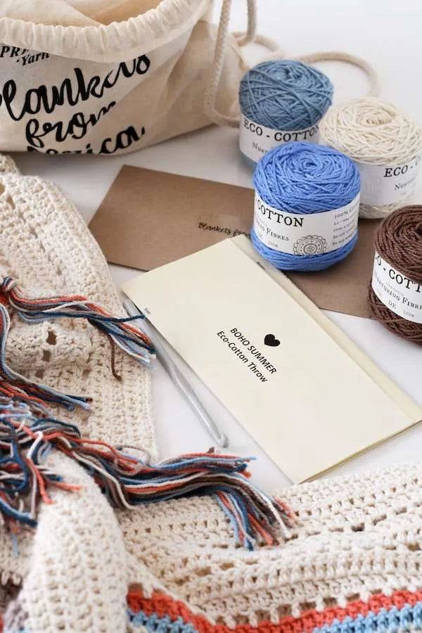 Crochet-your-Own: Boho Summer Throw Kit