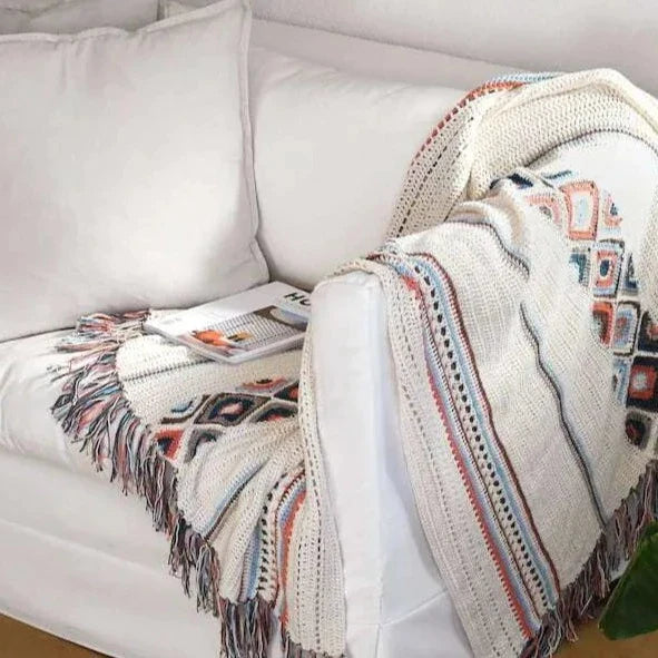 Boho Summer Throw Kit: Crochet-your-Own