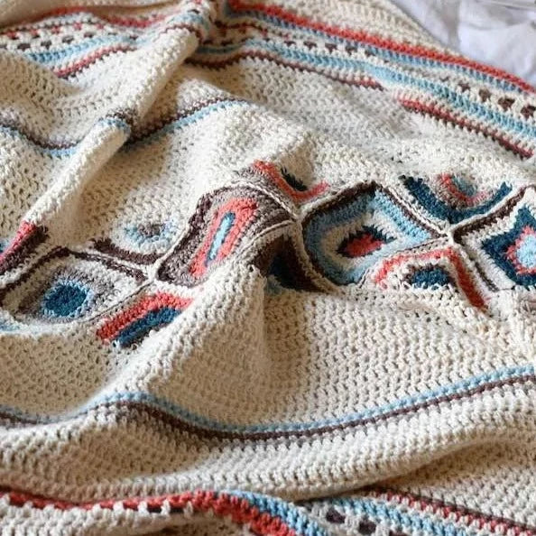 Boho Summer Throw Kit: Crochet-your-Own