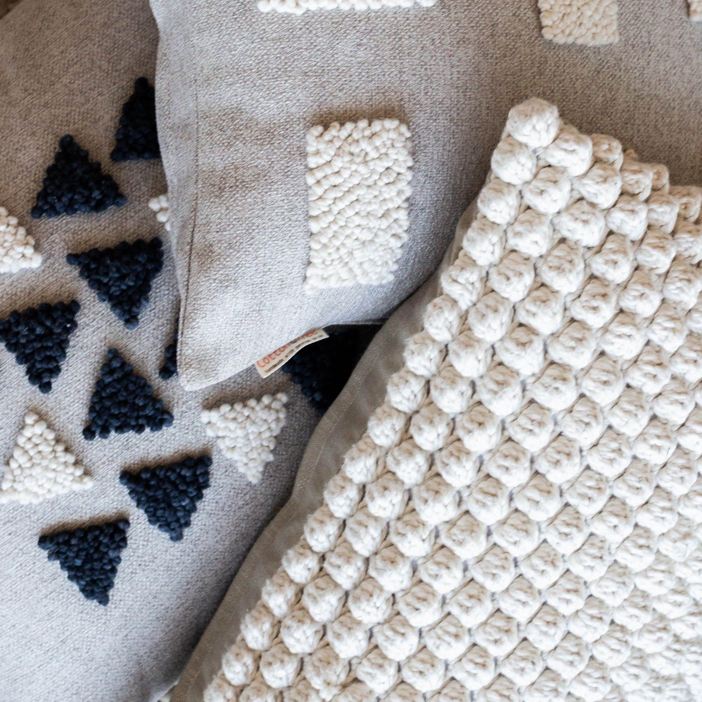 AfriScandi Harvest Wool + Cotton Throw Pillow