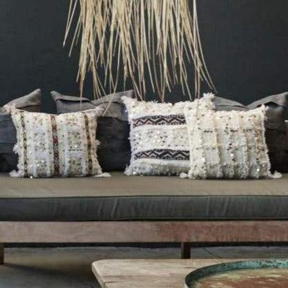 Wool Moroccan Wedding Throw Pillow