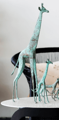 Tuareg Brass Giraffe Large