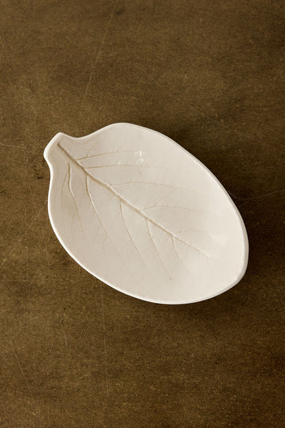Porcelain Leaf Trinket Dish