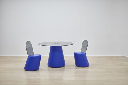 Wiid Glass & Cobalt Blue Cork Dining Chair
