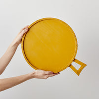 hand-carved Round Ethiopian Coffee Tray