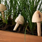 Wooden Mushroom Garden Stick