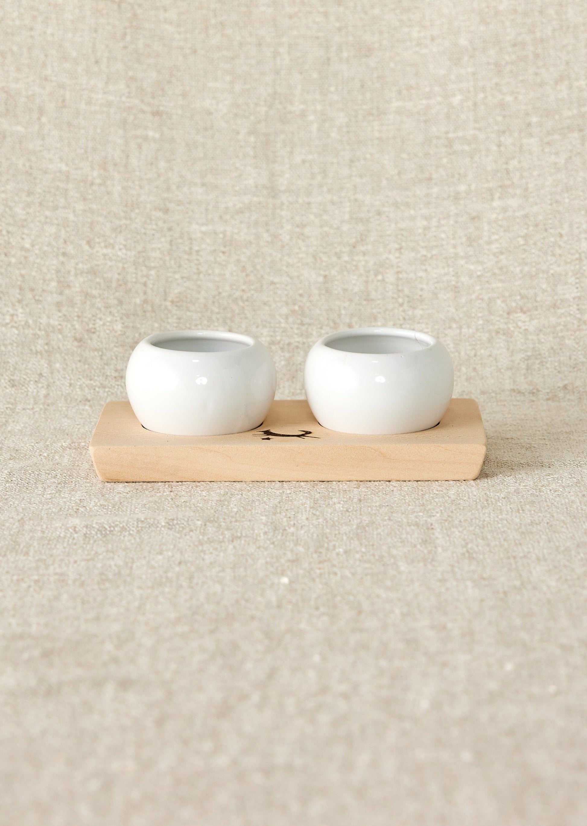 white Little Dipping Bowl Set of 2