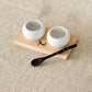 White small chip and dip bowl