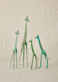 Tuareg Brass Giraffe set of 4