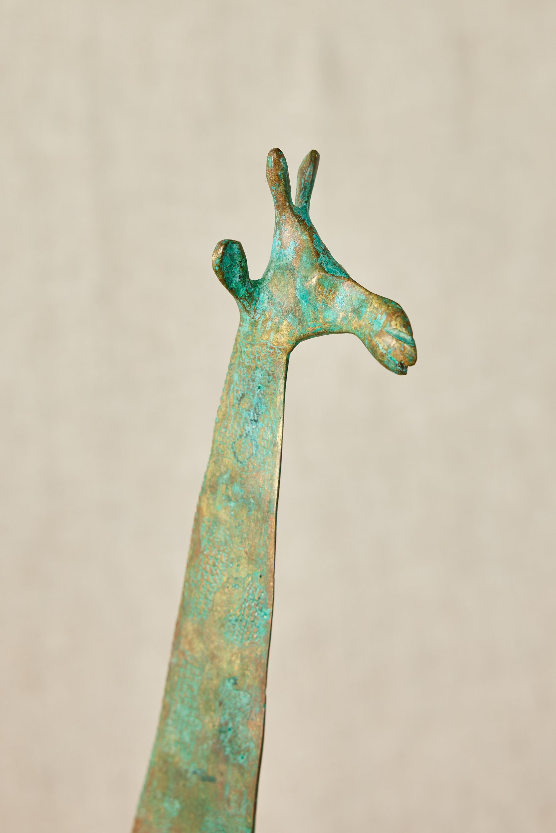 Tuareg Brass Giraffe