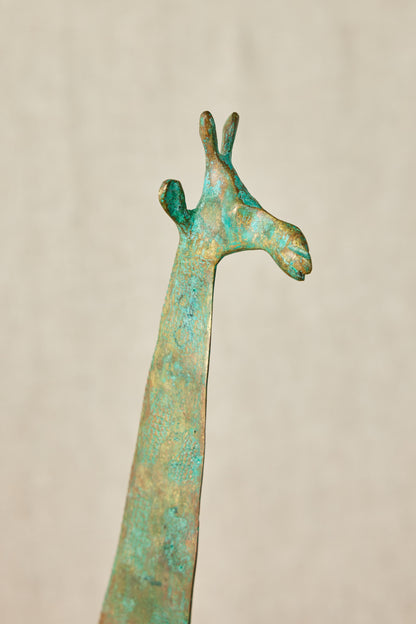 Tuareg Brass Giraffe