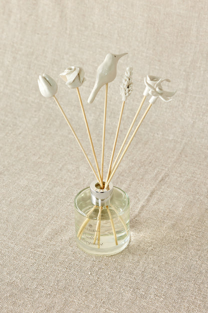 Country Flowers Bamboo Diffuser Set