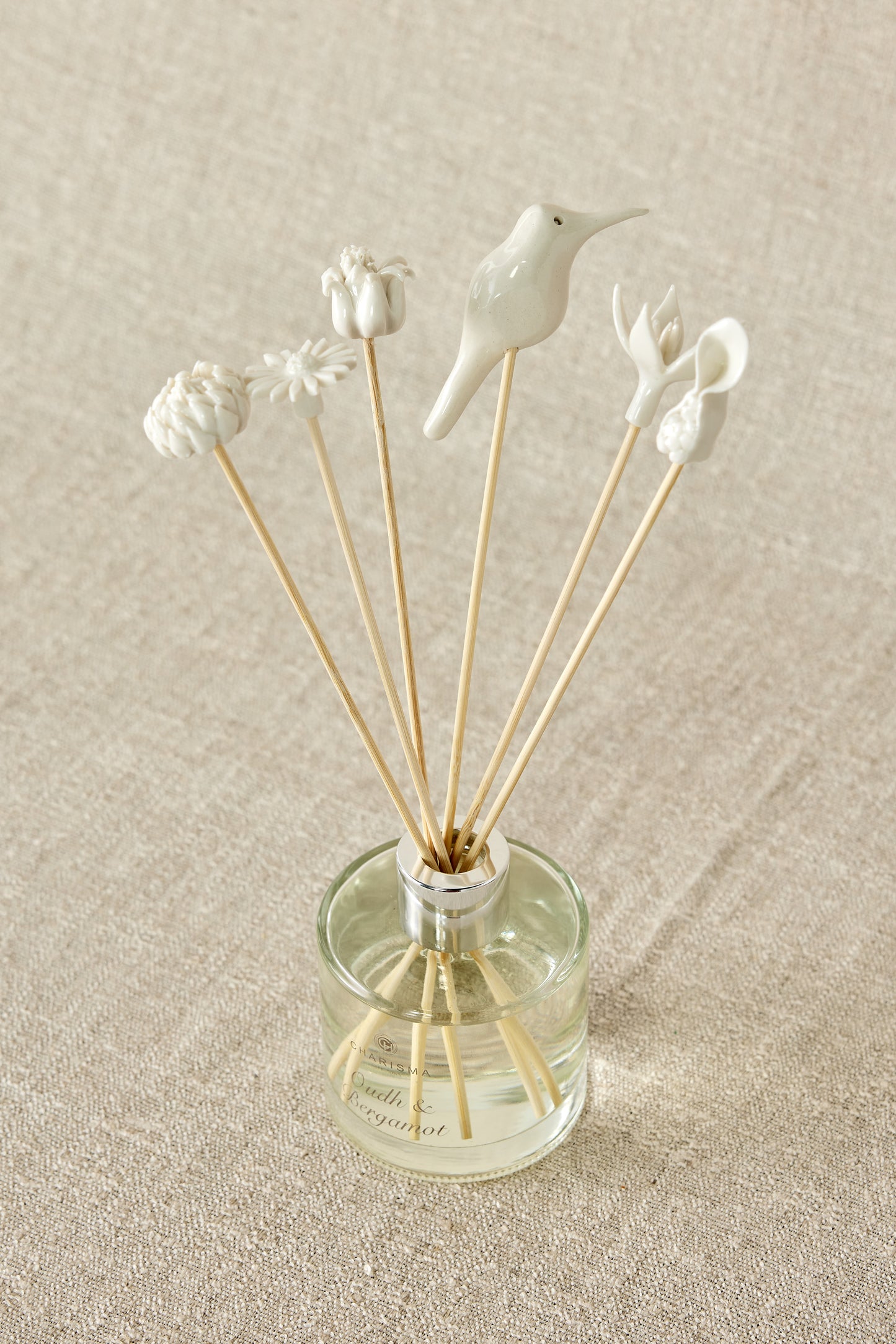 African Flowers Bamboo Diffuser Set