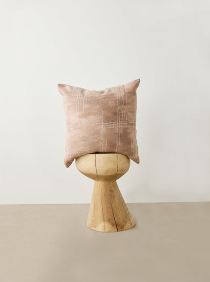 Dusty Rose Linear Throw Pillow