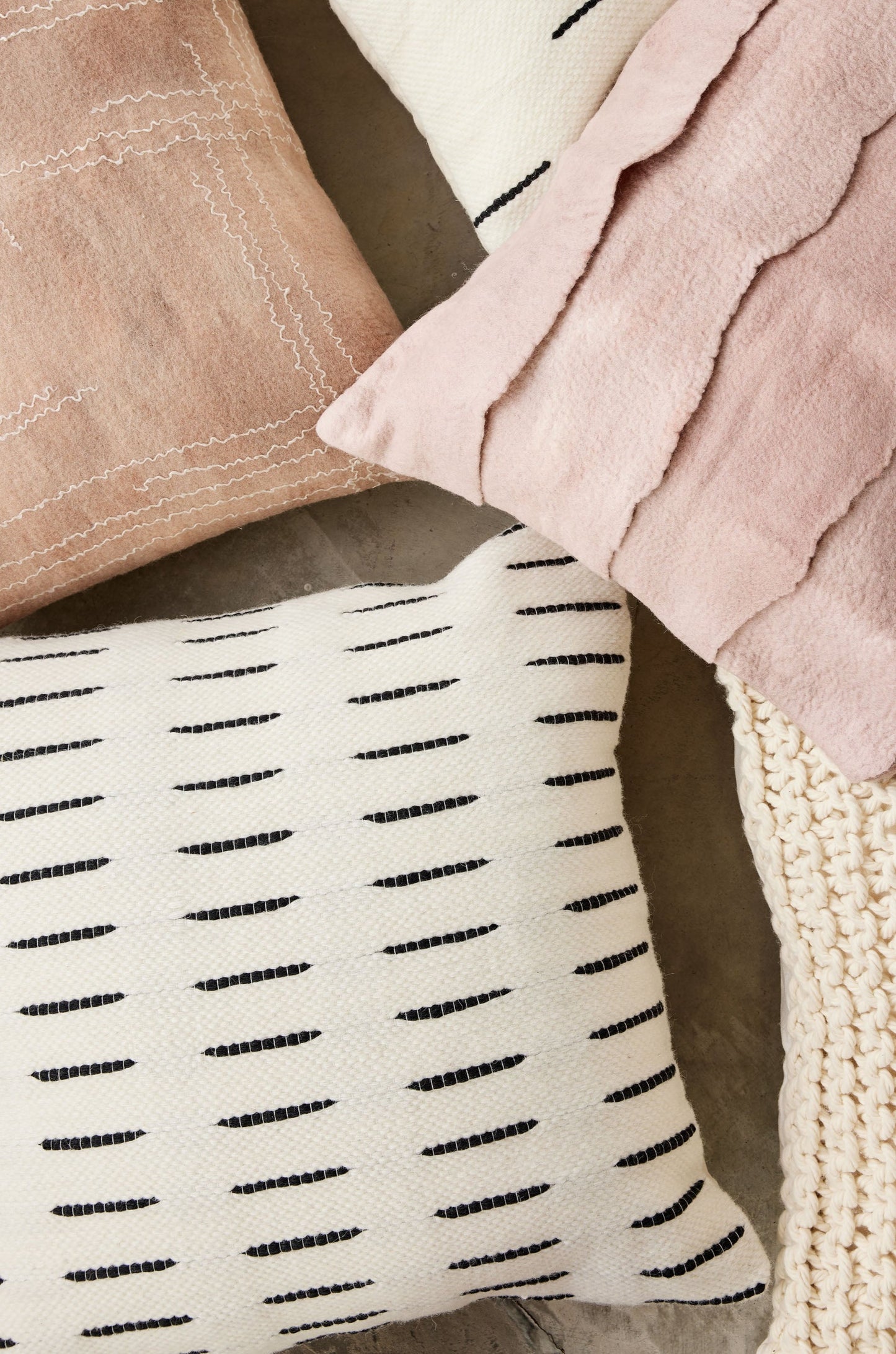 Mali Handwoven Wool Pillow