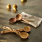 Olive Wood Salad Servers with Polished Bone Handles