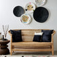 Hand-Painted Black Binga Flat Basket