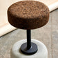 Drehbarer Barhocker aus Kork, rustikales Beton-Finish