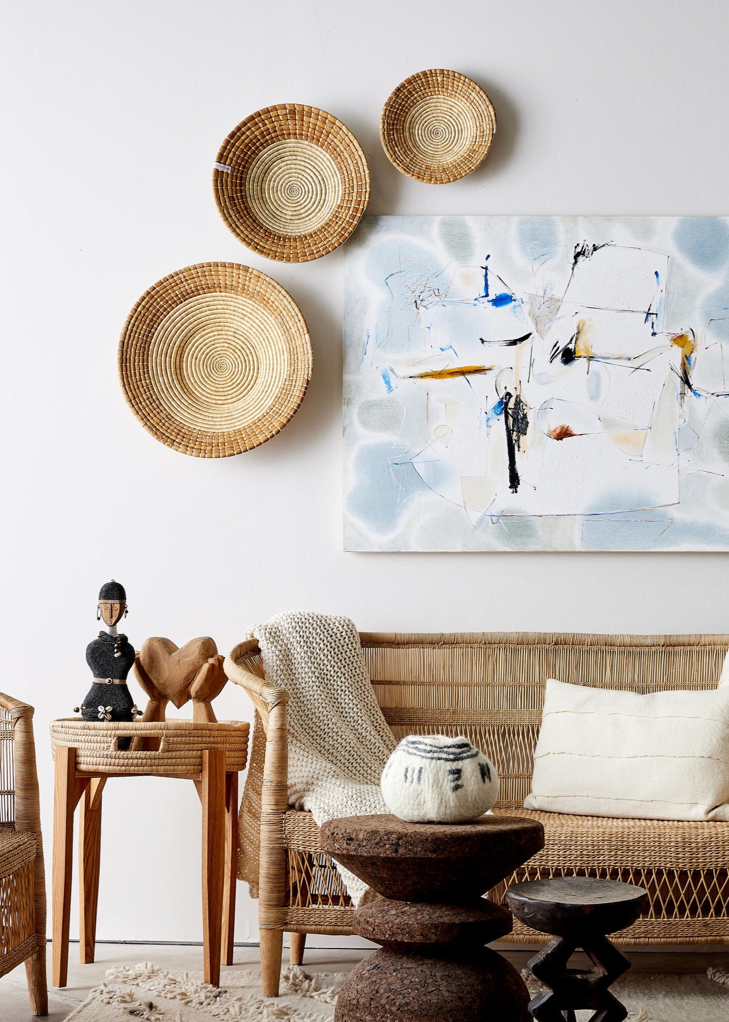 Medium Pete Banana Bark Basket (Minor Weave Imperfection)