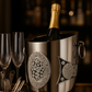 Ndoro Wine Cooler – Ostrich Eggshell & Pewter Inlay