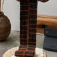 Community Bogolan Wall Totem in Black with Brown Lines