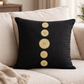 Heishi Black Trade Bead Pillow Cover