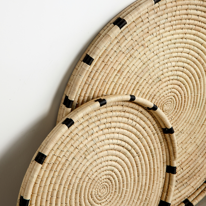 Nelisiwe Tray | Handmade Coil Weave round 