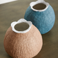 Ada Papier Blue and Peach Paper Vase