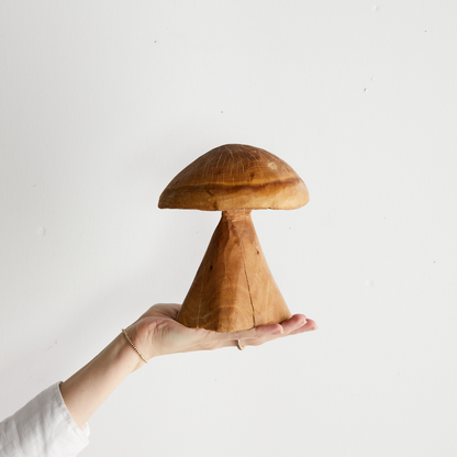 Eucalyptus wood  Mushroom Sculpture small
