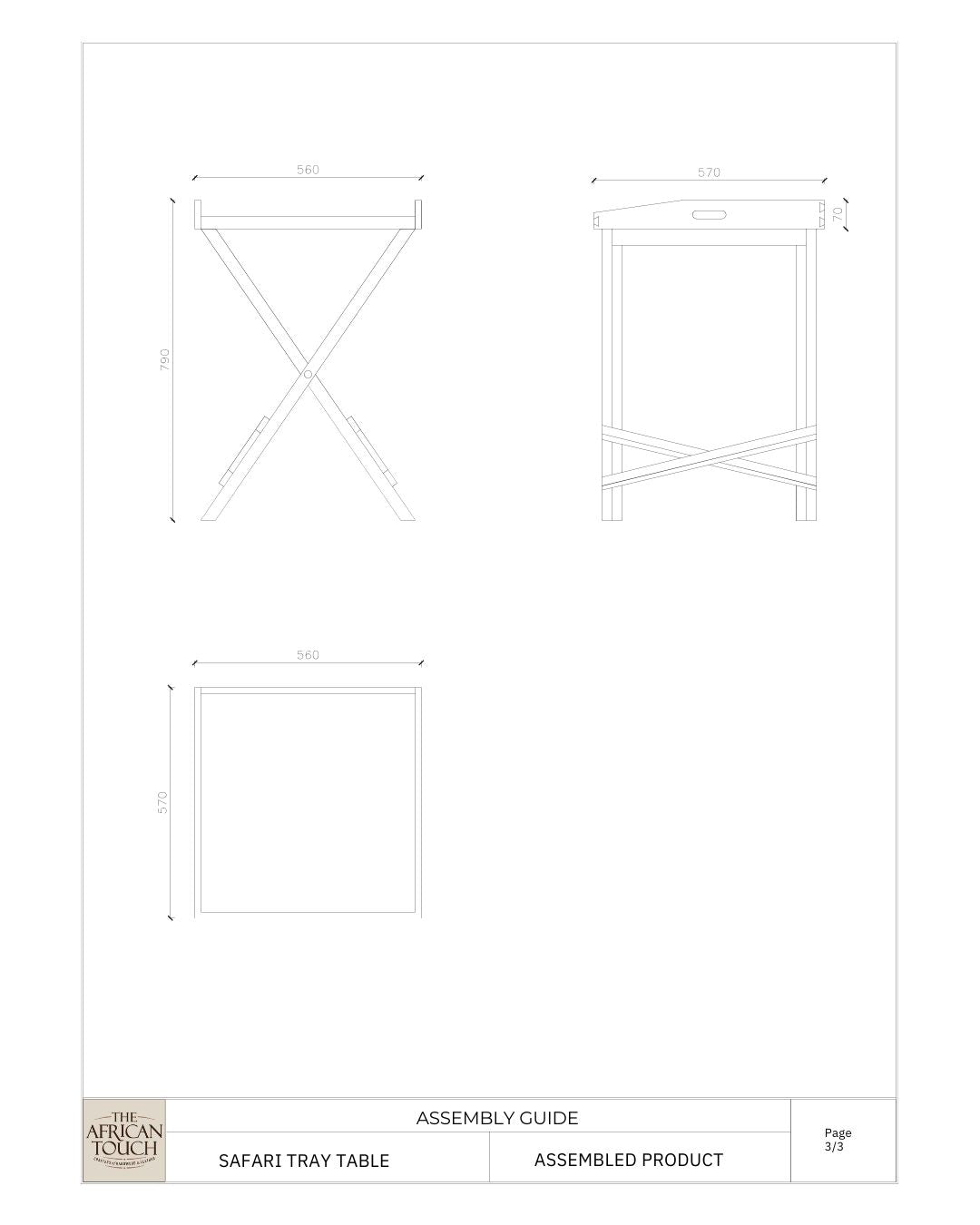 Safari Tray Table