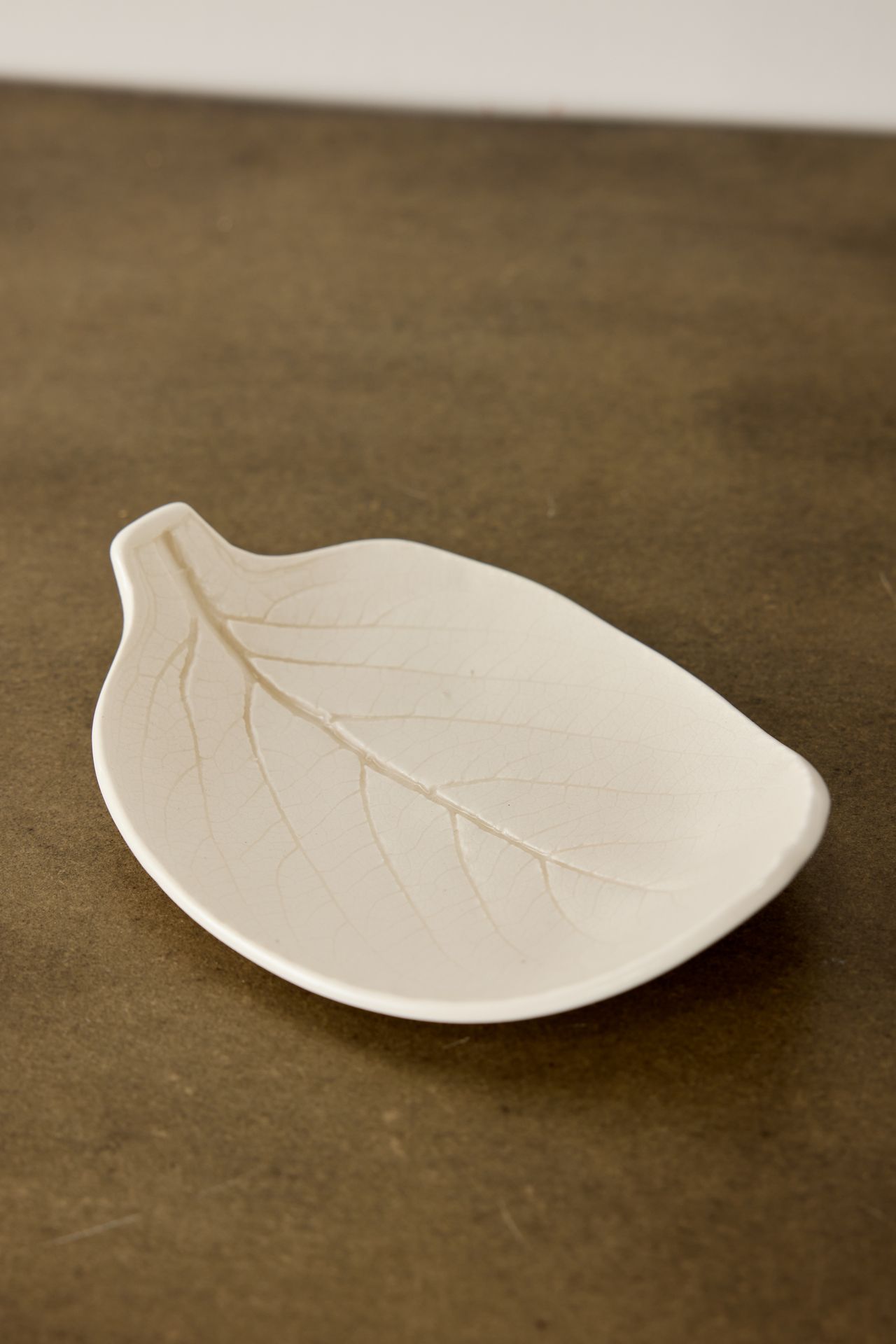 Porcelain Leaf Trinket Dish