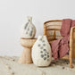 Hand-Felted Pebble Gourd Basket set of 2