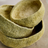 Hand Felted Nesting Bowls Olive Set of 3