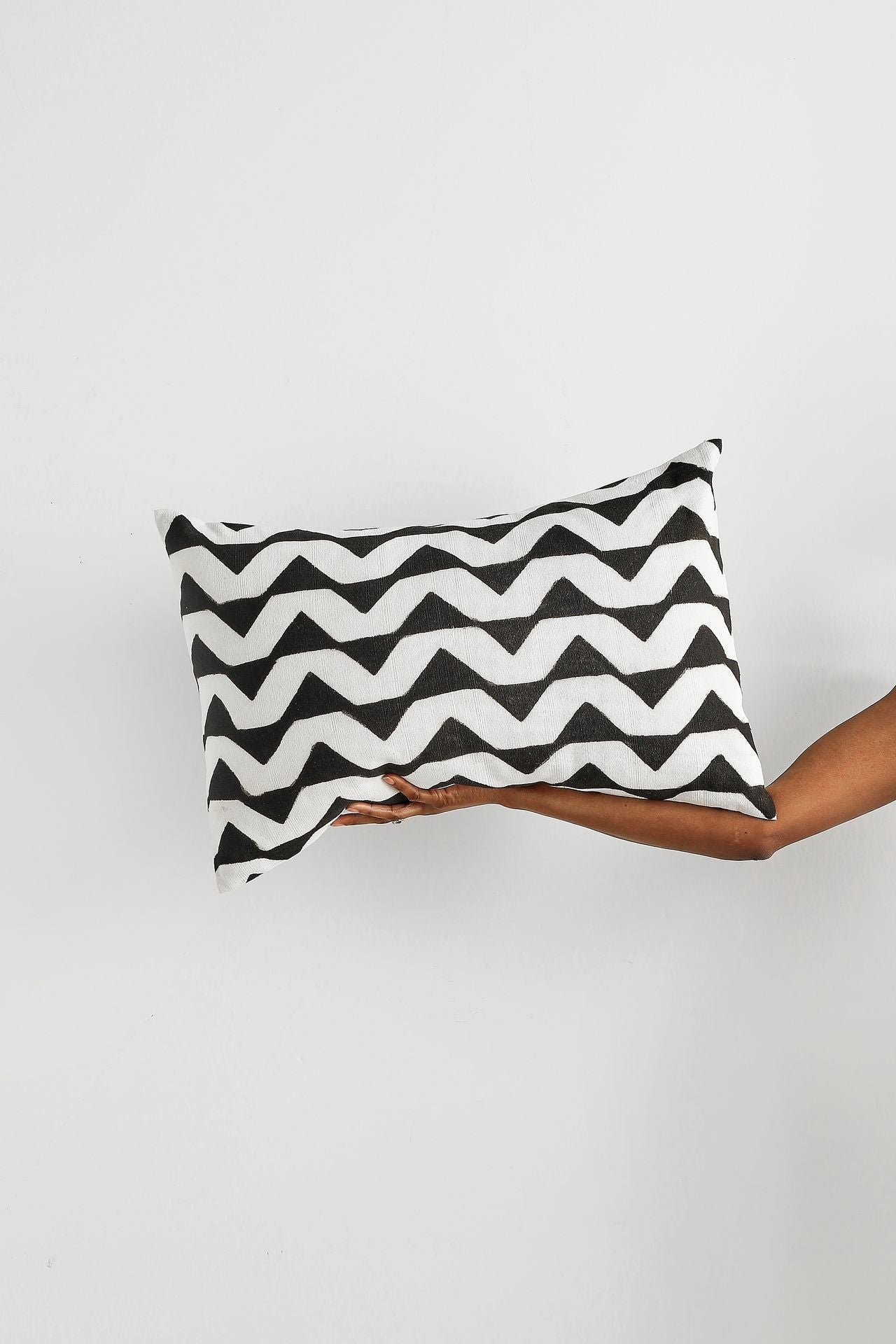 ZigZag Mudcloth Lumbar Pillow