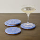 Cobalt Blue Terrazzo Coasters - Set of 4