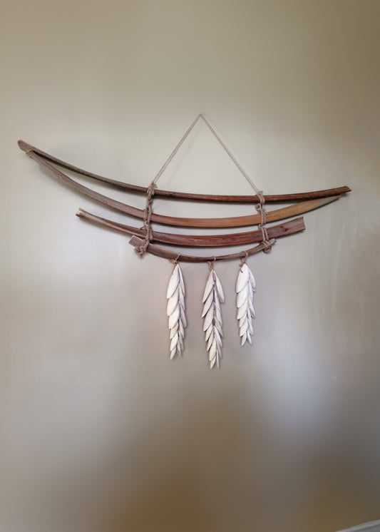 Abstract Fishing Boat Wall Hanging