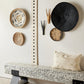 Hand-Painted Black Binga Flat Basket