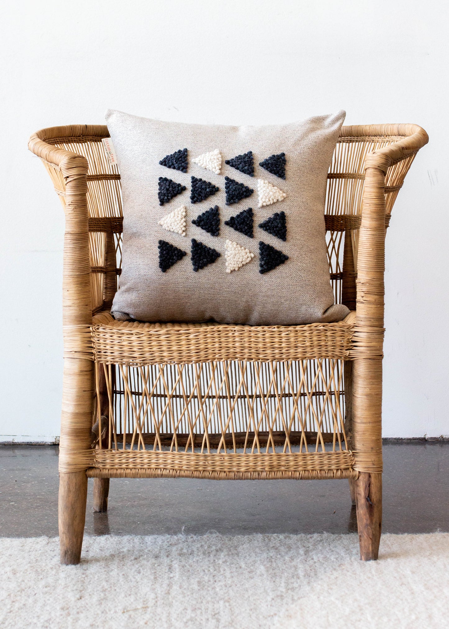 AfriScandi Harvest Wool + Cotton Throw Pillow