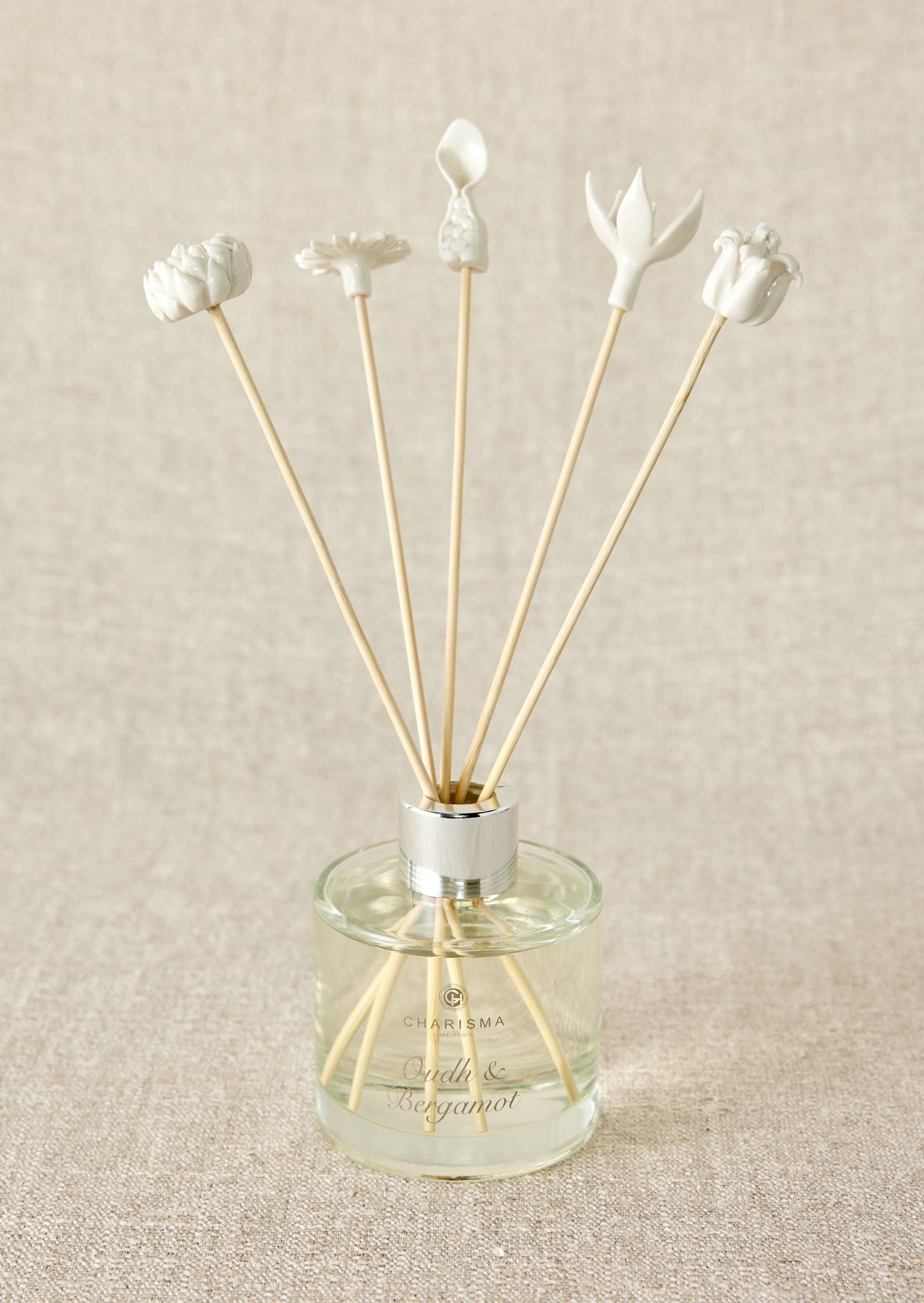 African Flowers Bamboo Diffuser Set