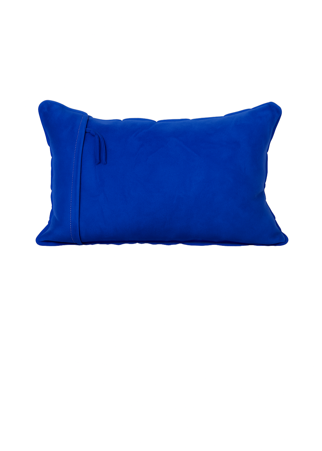 Angoni Cobalt Blue Scalloped Throw Pillow Cover – Light Scratches & Discoloration