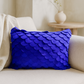 Angoni Cobalt Blue Scalloped Throw Pillow Cover – Light Scratches & Discoloration