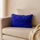 Angoni Cobalt Blue Scalloped Throw Pillow Cover – Light Scratches & Discoloration