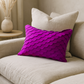 Angoni Fuchsia Scalloped Throw Pillow Cover – Light Scratches & Discoloration