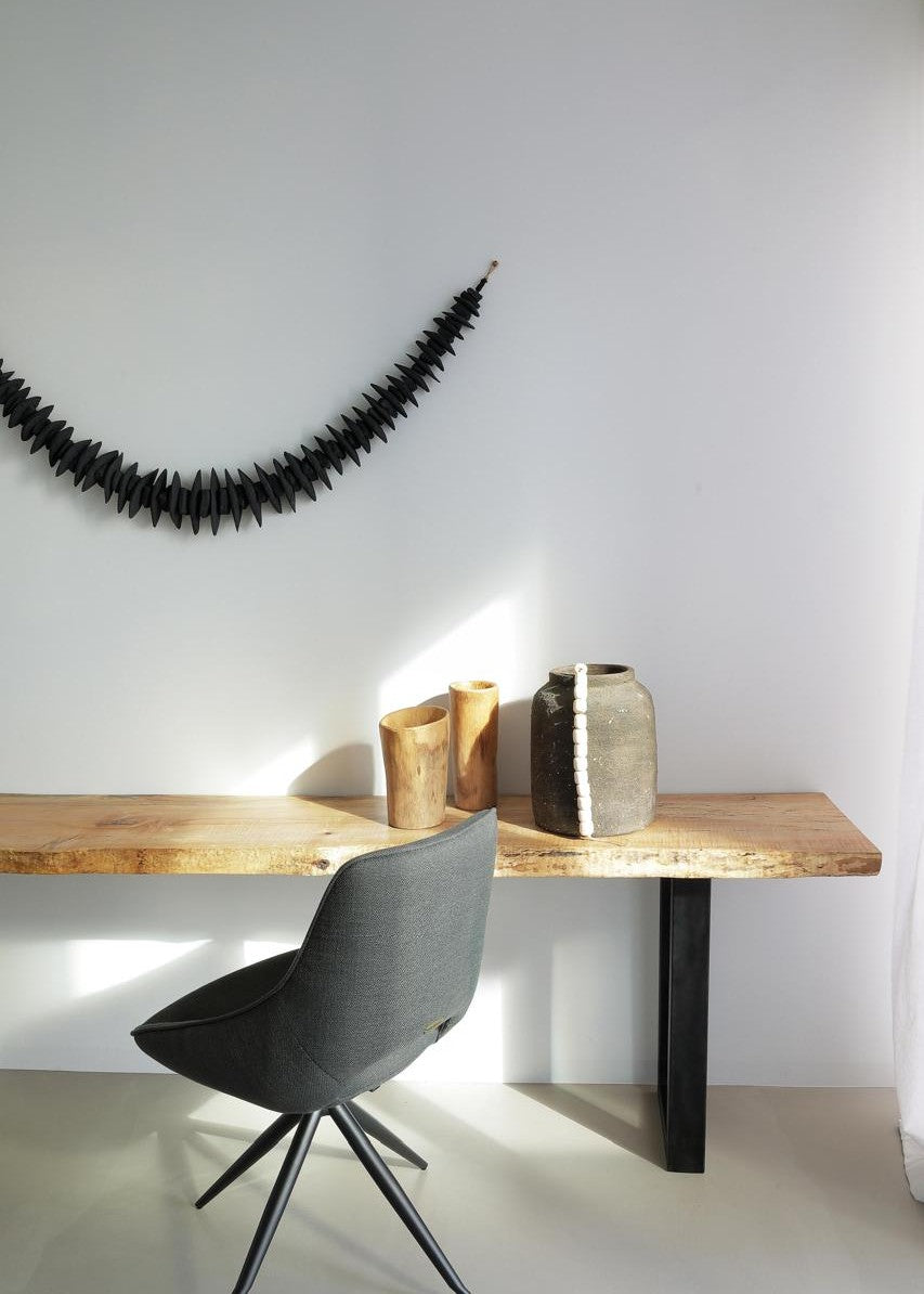 Ula Black Bone & Clay Wall Hanging