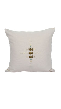 Decorative pillow with decorative elements on a white background