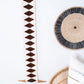Balance Bogolan Totem in White with Brown Diamonds